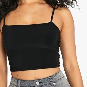 Black Women's Camisole Top cropped